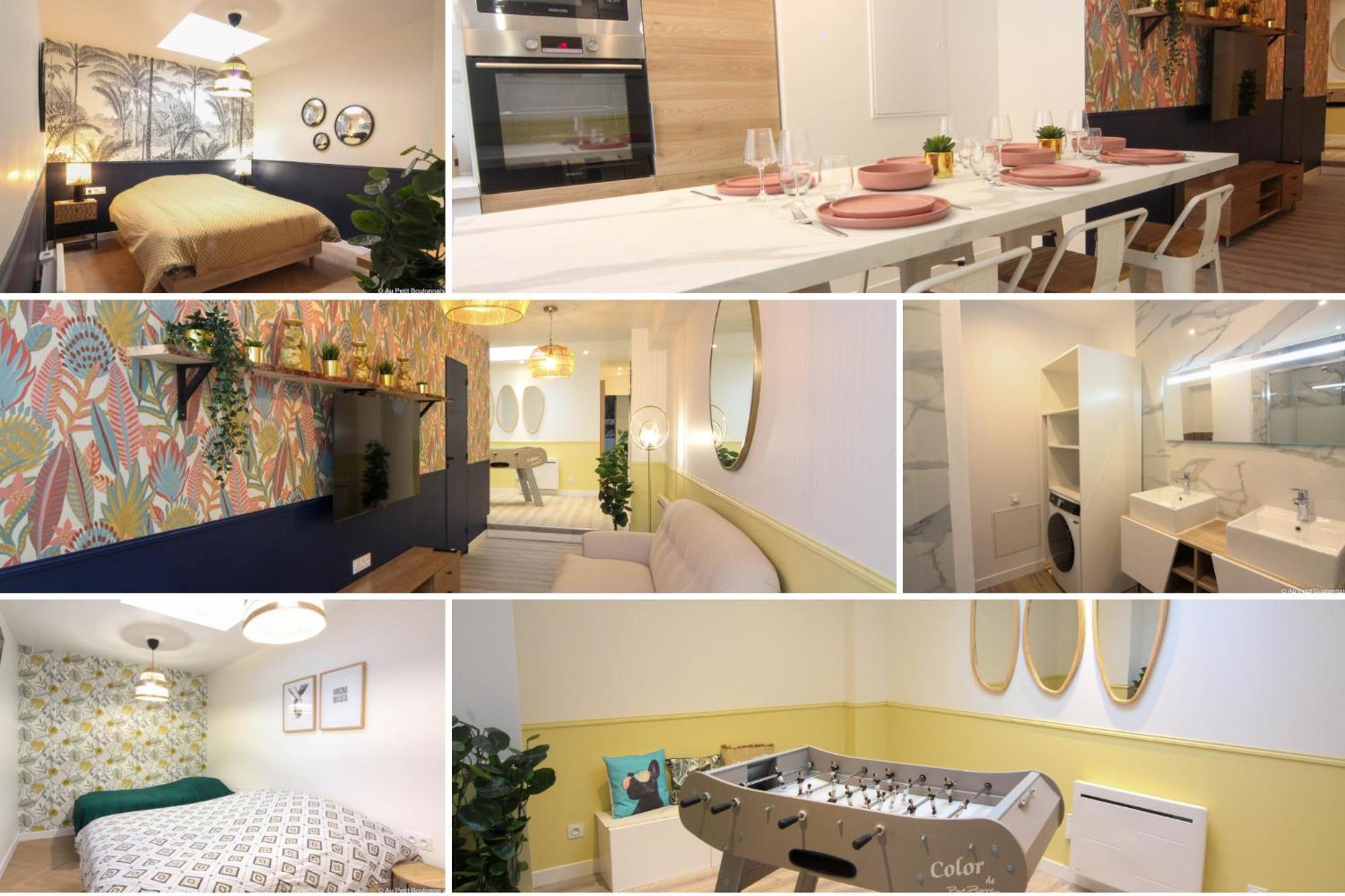 Au Nouveau Boulonnais - 4 Appartements Charmants Pour Couples, Familles Et Groupe D'Amis, Vieille Ville Et Centre Ville De Boulogne Sur Mer ภายนอก รูปภาพ